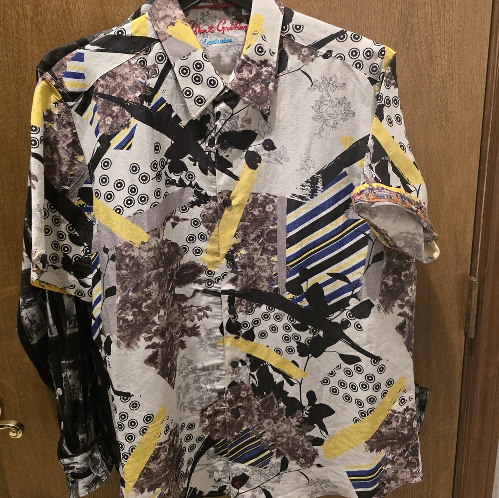 Robert Graham Exclusive.Men's Multicolor Graphic Shirt